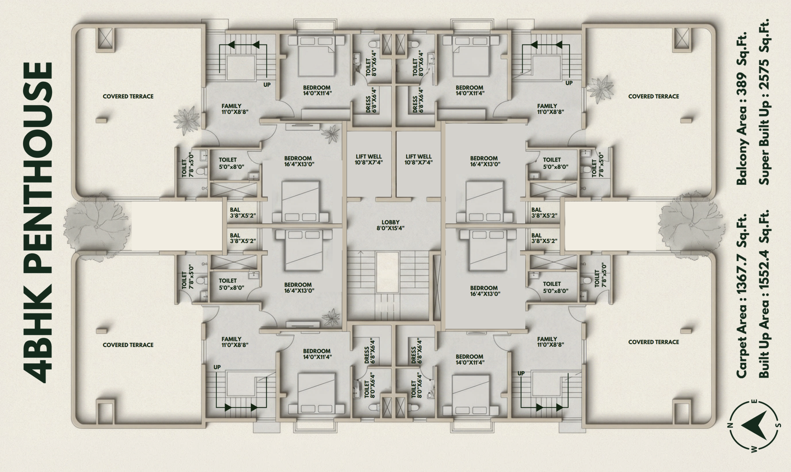 Penthouse Plan Layout 2